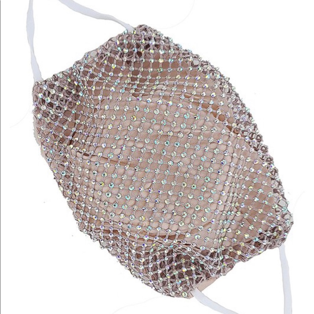 🔴3 for $12🔴Diamond Princess• Mesh Face Mask - Picture 7 of 11